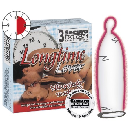 PROFILATTICI RITARDANTI SECURA LONGTIME LOVER - 3 PEZZI