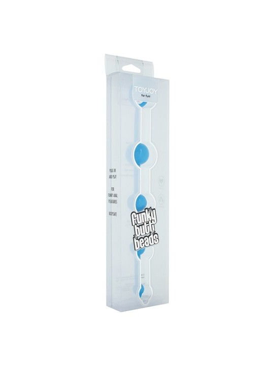 CATENA ANALE A 4 SFERE STIMOLANTI \"FUNKY BUTT BEADS\" BLU