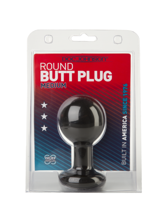 PLUG ANALE ROTONDO CON BASE DOC JOHNSON - MEDIUM