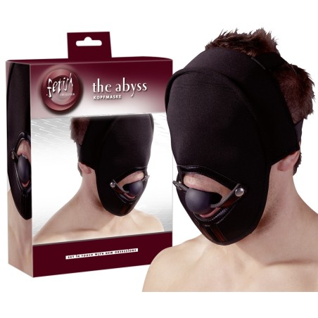 MASCHERA CON BALL GAG ABISSO - TAGLIA UNICA