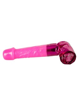 VIBRATORE CON ROTAZIONE E STIMOLAZIONE \"FANCY\" ROSA