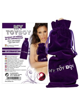 CUSTODIA PORTA SEX TOYS  IN VELLUTO VIOLA