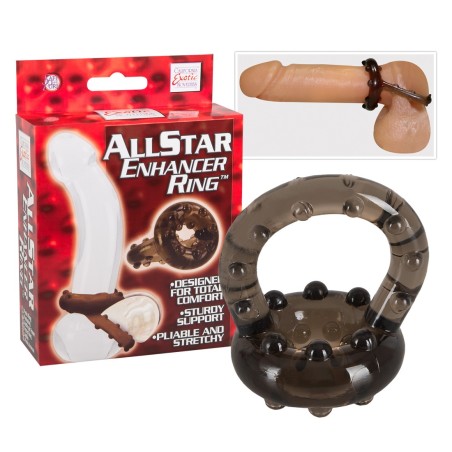 ANELLO FALLICO CON AGGANCIO PER TESTICOLI ALL STAR ENHANCER