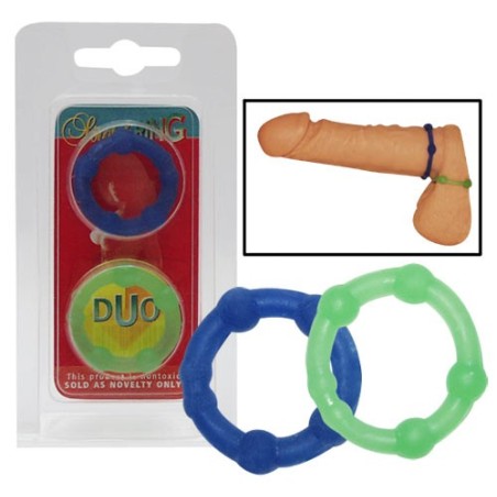 SET 2 ANELLI FALLICI STRETCH RING DUO