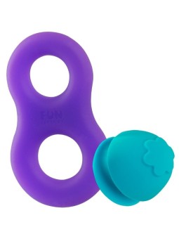 ANELLO FALLICO FUN FACTORY \"8IGHT\" VIOLA/TURCHESE