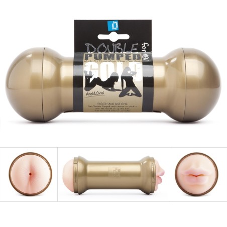 MASTURBATORE DOPPIO ANO E BOCCA DOUBLE PUMPED