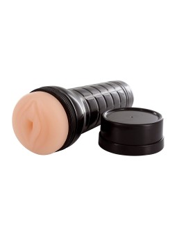 MASTURBATORE VIBRANTE REALISTICO VAGINA E ANO PIPEDREAM \"THE GAPE HER\"