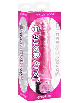 VIBRATORE REALISTICO PIPEDREAM \"JELLY GEMS NO. 11\" ROSA - 23 CM