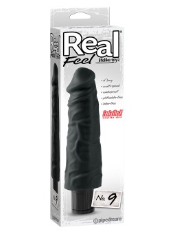 VIBRATORE REALISTICO \"REAL FEEL LIFELIKE 9\" NERO - 23 CM