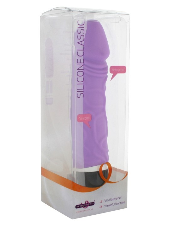 VIBRATORE REALISTICO IN SILICONE \"CLASSIC ORIGINAL\" VIOLA - 20 CM