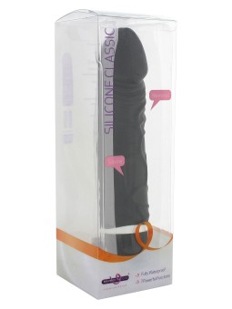VIBRATORE REALISTICO IN SILICONE "CLASSIC ORIGINAL" NERO - 20 CM