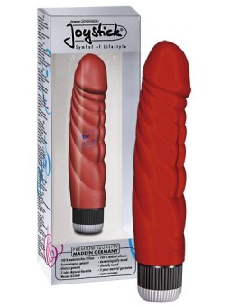 VIBRATORE REALISTICO CON RILIEVI AD ONDA \"MR. BIG \" ROSSO - 21 CM