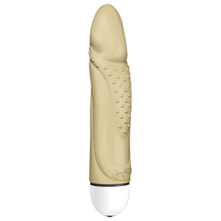VIBRATORE CON RILIEVI STIMOLANTI KING ROCKY COMFORT CARNE - 18 CM