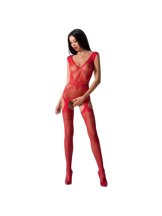 BODYSTOCKING PASSION WOMAN "BS062" ROSSO - TAGLIA UNICA