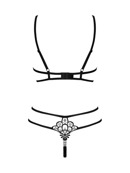 Reggiseno con ferretto e perizoma minimalista Obsessive