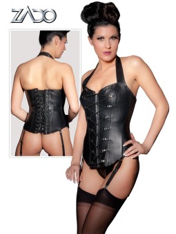 GREMBIULE DA MACELLAIO IN LATEX NERO "LATE X"