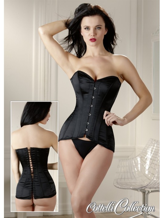 CORSETTO NERO COTTELLI COLLECTION CON CHIUSURA A LACCI