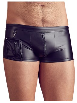 BOXER UOMO ELASTICIZZATI CON ZIP E TASCA NEK COLORE NERO