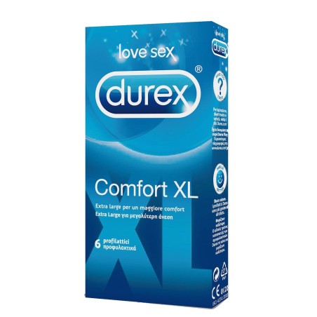 PROFILATTICI EXTRA LARGE DUREX COMFORT XL - 6 PEZZI