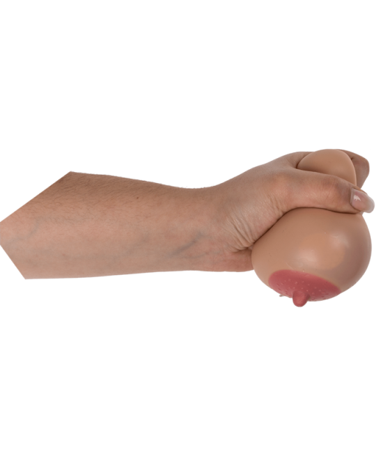 Palla antistress in plastica Tetta XL ca. 9 cm ca. 245 g 12 pz. per display